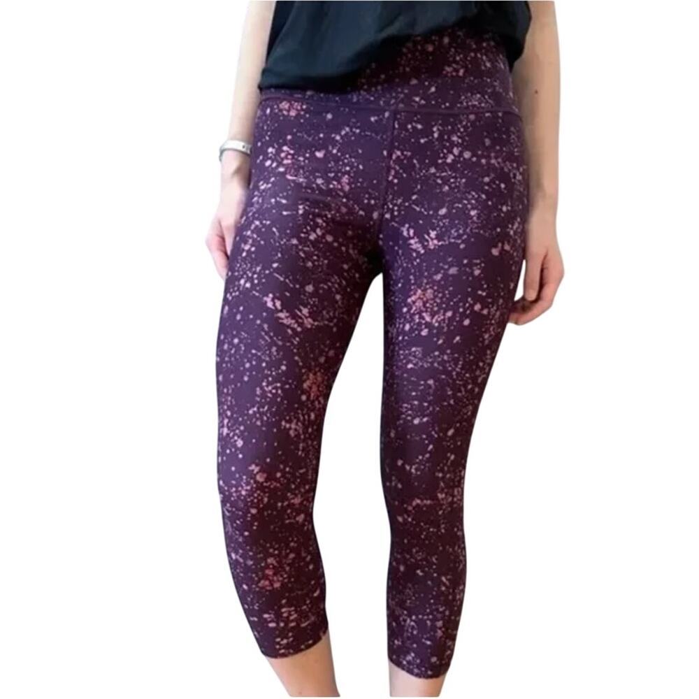Athleta Ultimate Stash Pocket Splat‎ Capri Size Small